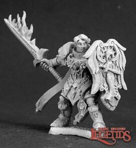 03292 Almaran, Male Human Paladin is a miniature model in 25mm heroic scale from the Reaper Dark Heaven Legends range. Sculpted by Bobby Jackson.