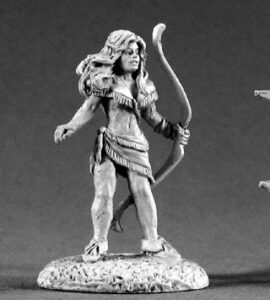 Ahlissa of the Bladeis a miniature model in 25mm heroic scale from the Reaper Dark Heaven Legends range. Sculpted by Sandra Garrity.