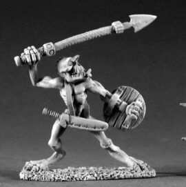 02278 Bakarathi is a miniature metal model in 25mm heroic scale from the Reaper Dark Heaven Legends range. Available from Miniature-Heroes.