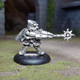 MH115 : Male Dwarf Wizard. Suitable for wargaming and fantasy tabletop rpg games.