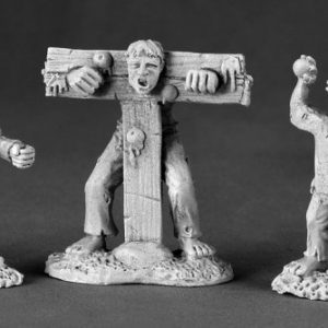 03472 : Townsfolk XII Pillory & Kids