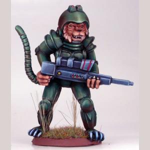 DSM1230 : Cat Warrior with Laser Gun
