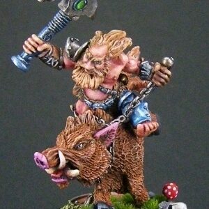 14451 : Durthen, Dwarf Berserker on Boar