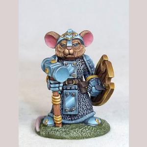 DSM8068 : Mouse Cleric with Warhammer and Shield