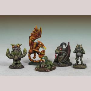 DSM4632 : Devil Toad, Quasit, Wormwood, Fire Imp & Eye o/t Swamp