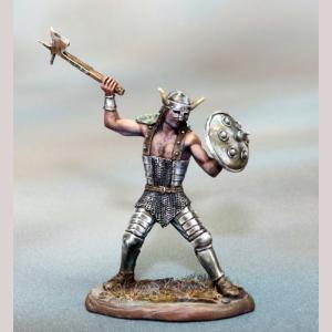 DSM7360 : Male Warrior with Axe & Shield