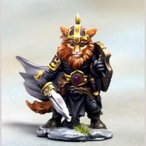 DSM8177 : Cat Warrior with Sword and Shield