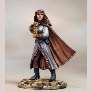 DSM7238 : Female Elven Bard with Harp