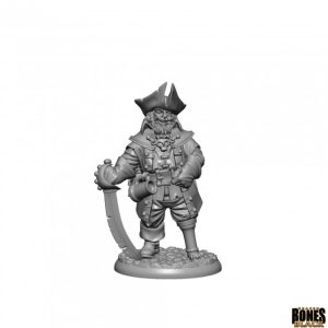 44193 : Ghost Pirate Captain, Translucent (Clear)