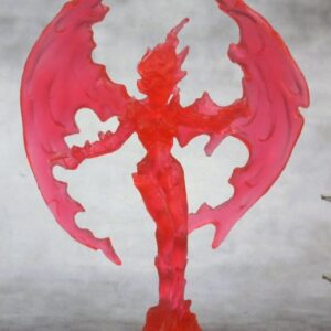 A medium fire elemental plastic RPG gaming miniature. Supplied unpainted.