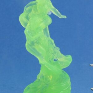 Two female forms gently rising in to the air amongst an ethereal vapour. Unpainted plastic RPG gaming miniature.