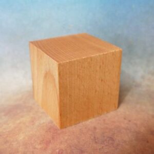 Beech Wood Display Plinth 53 x 53 x 53mm Cube