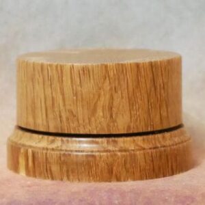 Reclaimed Oak Round Wooden Display Plinth / Base. 61mm top diameter