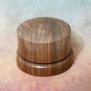 Walnut Display Plinth / Base. 60mm top diameter