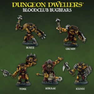 07203 : Bloodclub Bugbears (5), Dungeon Dwellers Boxed Set