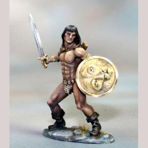 DSM7359 : Male Barbarian with Sword and Shield