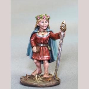 DSM7363 : Female Halfling Druid with Staff