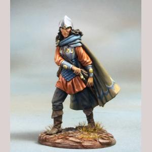 DSM7251 : Female Elven Warrior Drawing Sword