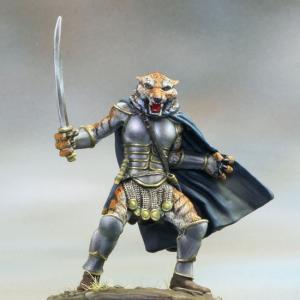 DSM7260 : Cat Warrior with Scimitar