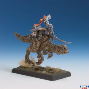 30220 : Female Dark Elf on Lizard