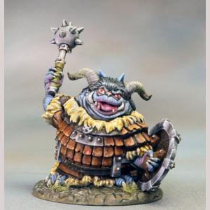 DSM1714 : Chonky Goblin with Mace / Shield (Resin)