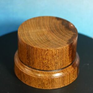 Laburnum Display Plinth / Base. 50mm top diameter
