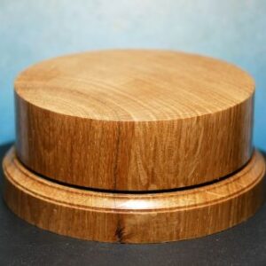 Reclaimed Oak Round Display Plinth / Base. 80mm top diameter