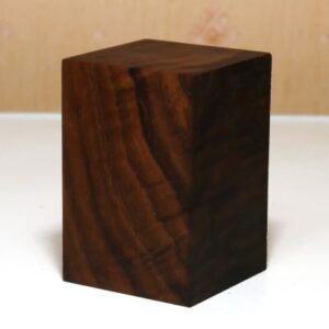 Black Walnut Display Plinth / Base. 73 x 50 x 50 mm